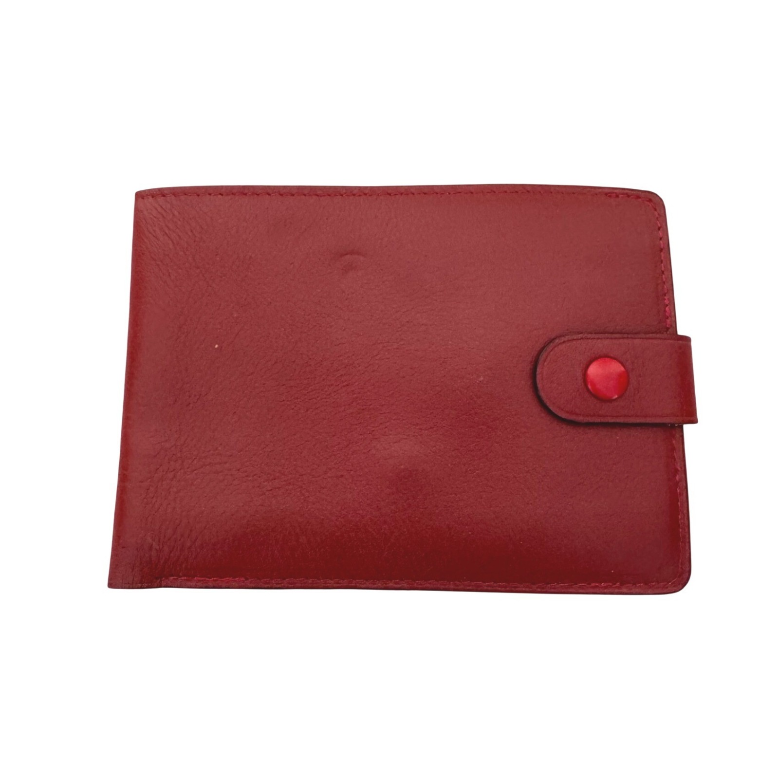 Vintage Rolex Leather Wallet Red Bifold